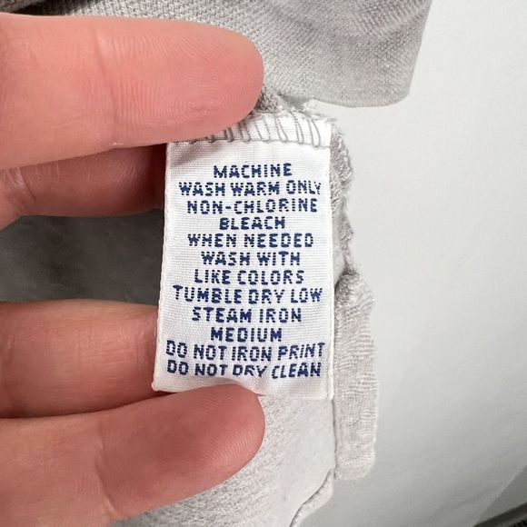 Polo Sport Vintage Ralph Lauren Large Logo Made in USA Grey Polo Shirt M - Picture 7 of 10